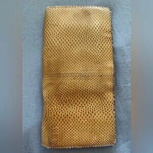 Vintage Gucci Snakeskin Long Bifold Wallet